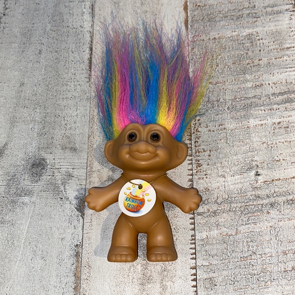 NEW WITH TAGS Vintage Rainbow Troll